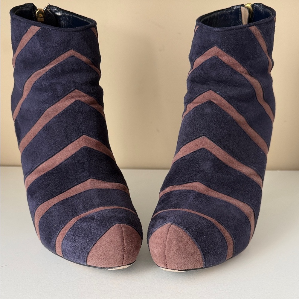 Bruno Magli Women's Ankle Boots in Navy and Brown